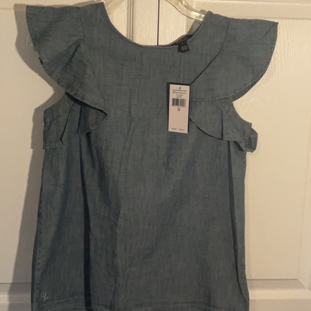 Polo by Ralph Lauren Light Blue Denim Top